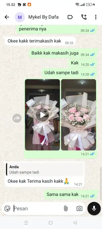 Testimonial Papan buket bunga KEPULAUAN TANIMBAR