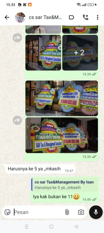 Testimonial papan bunga KEPULAUAN TANIMBAR